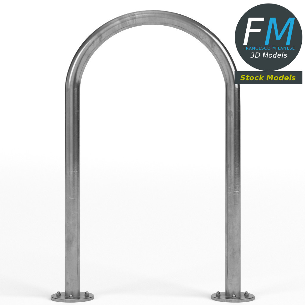 3D-Modell - Fahrradbügel in Umgekehrter U-Form - 03