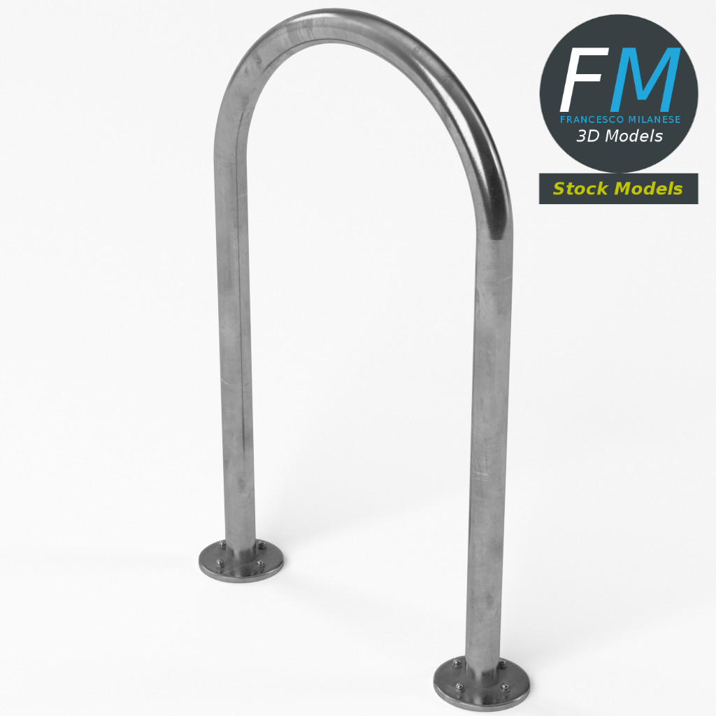 3D-Modell - Fahrradbügel in Umgekehrter U-Form - 05