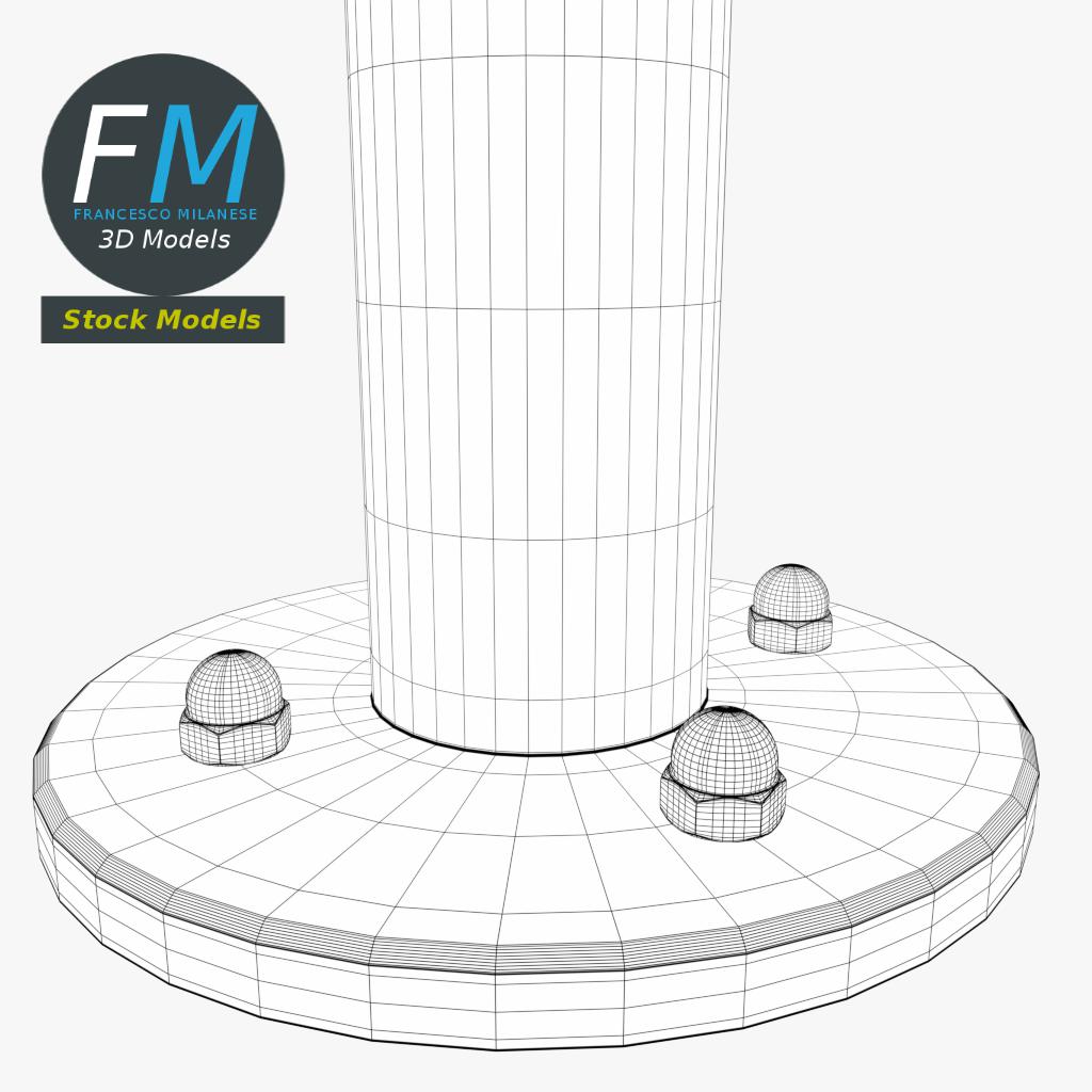 3D-Modell - Fahrradbügel in Umgekehrter U-Form - 08