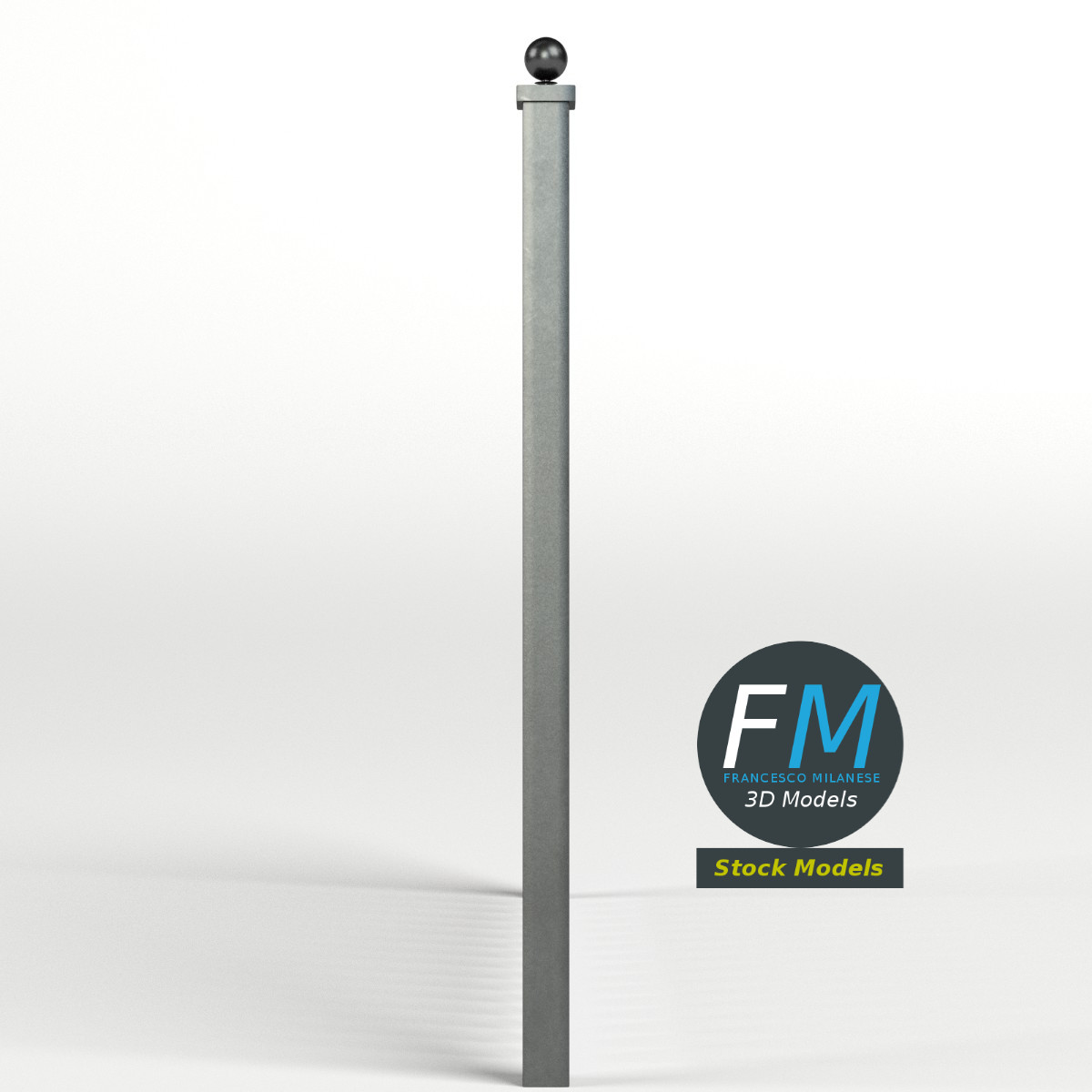 3D-Modell - Eisenzaun - 05