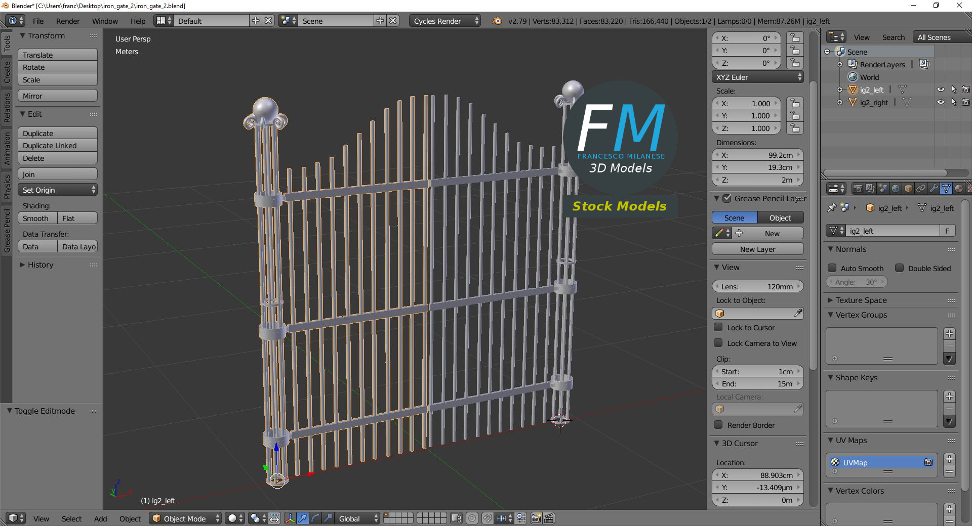 3D-Modell - Eisentor - 09