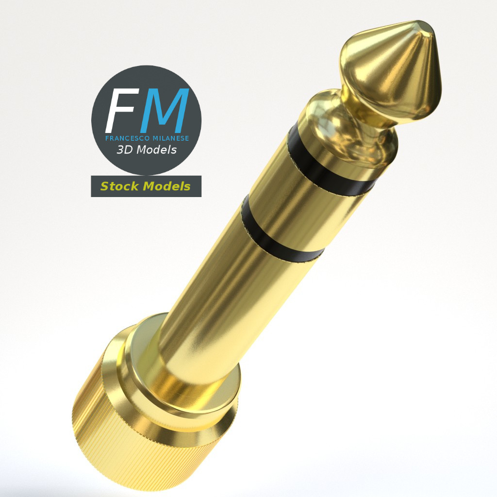 3D-Modell - Klinkenstecker-Adapter - 03