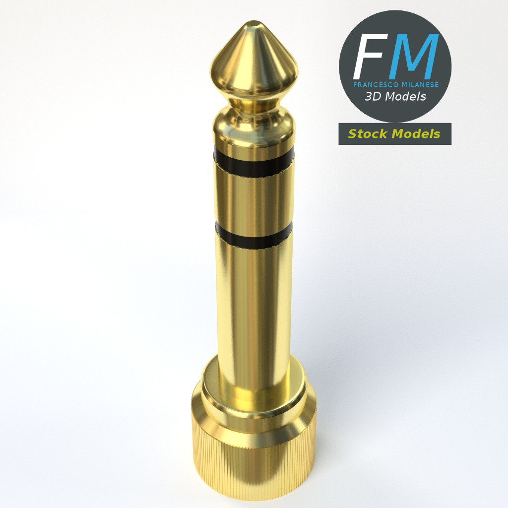 3D-Modell - Klinkenstecker-Adapter - 05