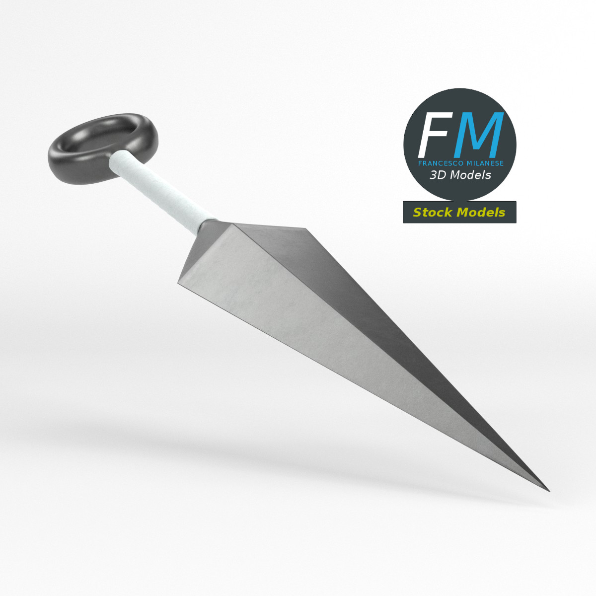 3D-Modell - Japanischer Kunai - 03
