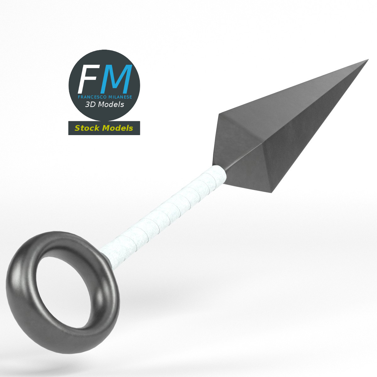 3D-Modell - Japanischer Kunai - 04