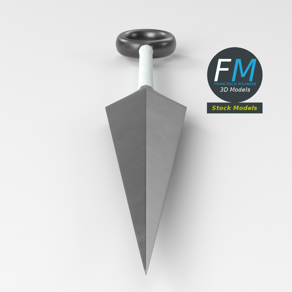 3D-Modell - Japanischer Kunai - 05