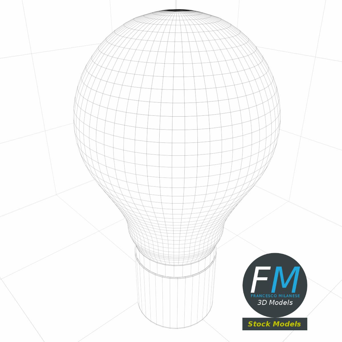 3D-Modell - Japanische Tischlampe - 08