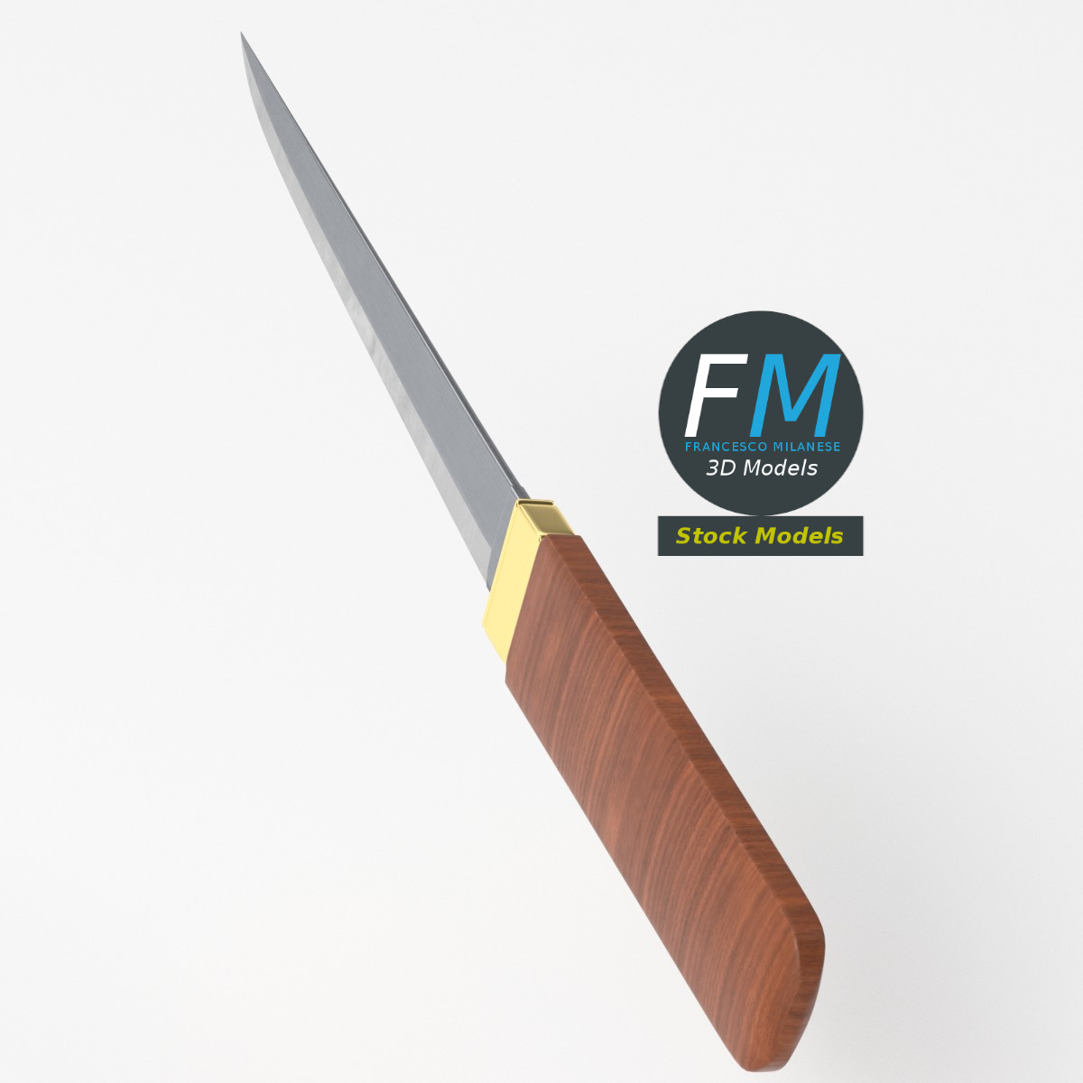 3D-Modell - Japanisches Tanto-Messer - 05