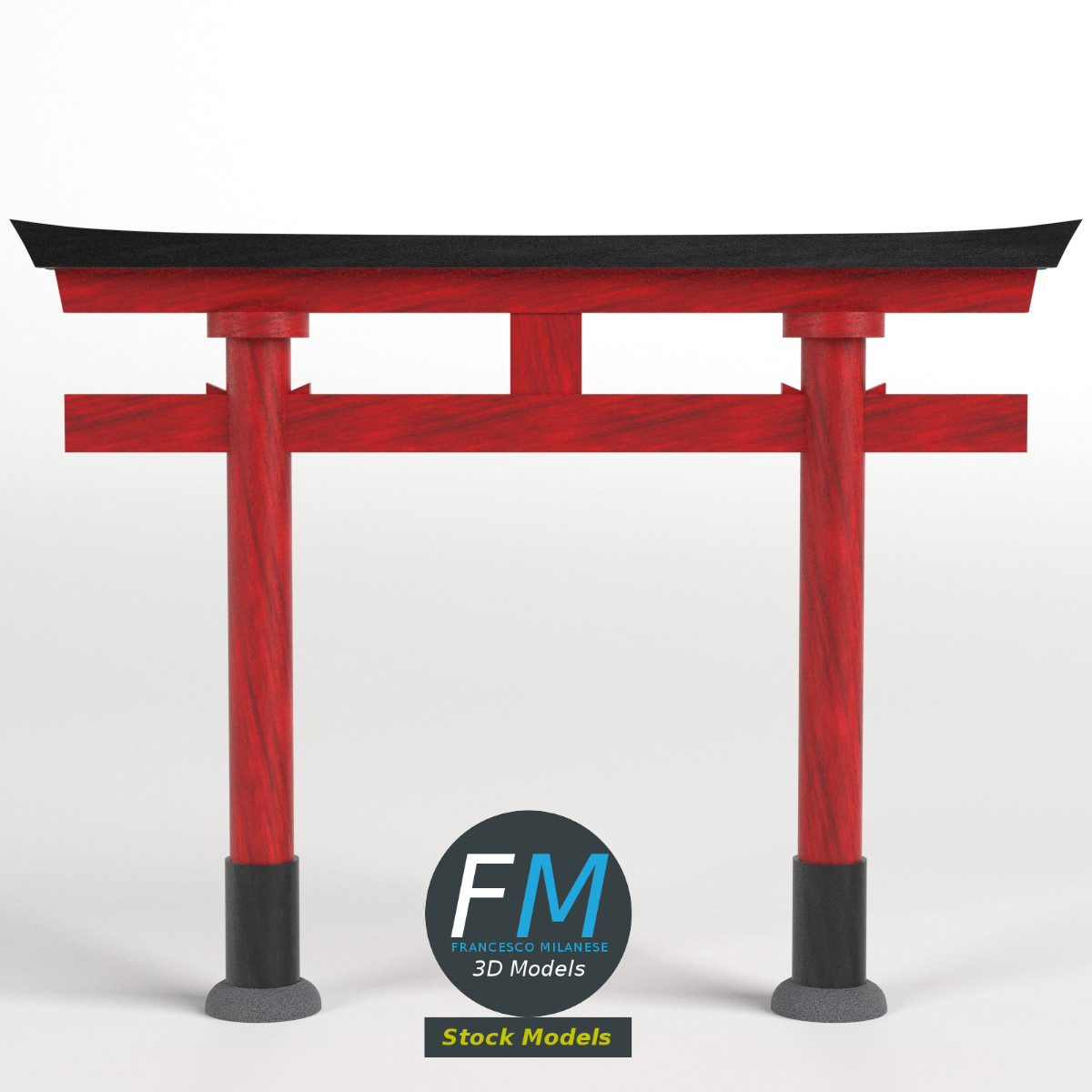 3D-Modell - Japanisches Torii-Tor - 01