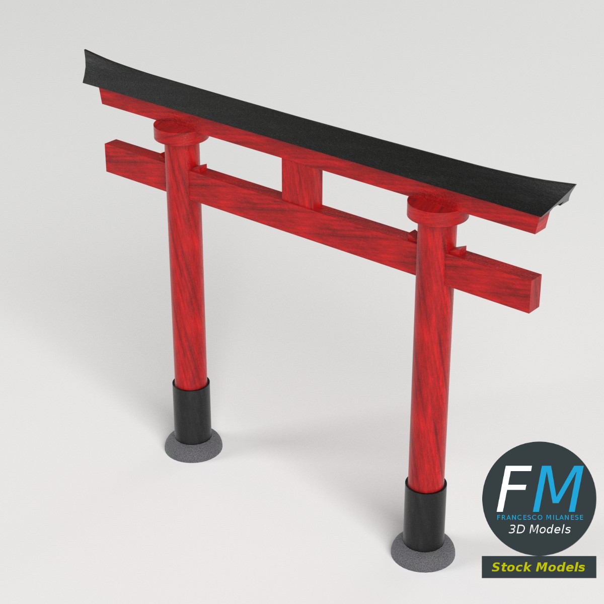 3D-Modell - Japanisches Torii-Tor - 02