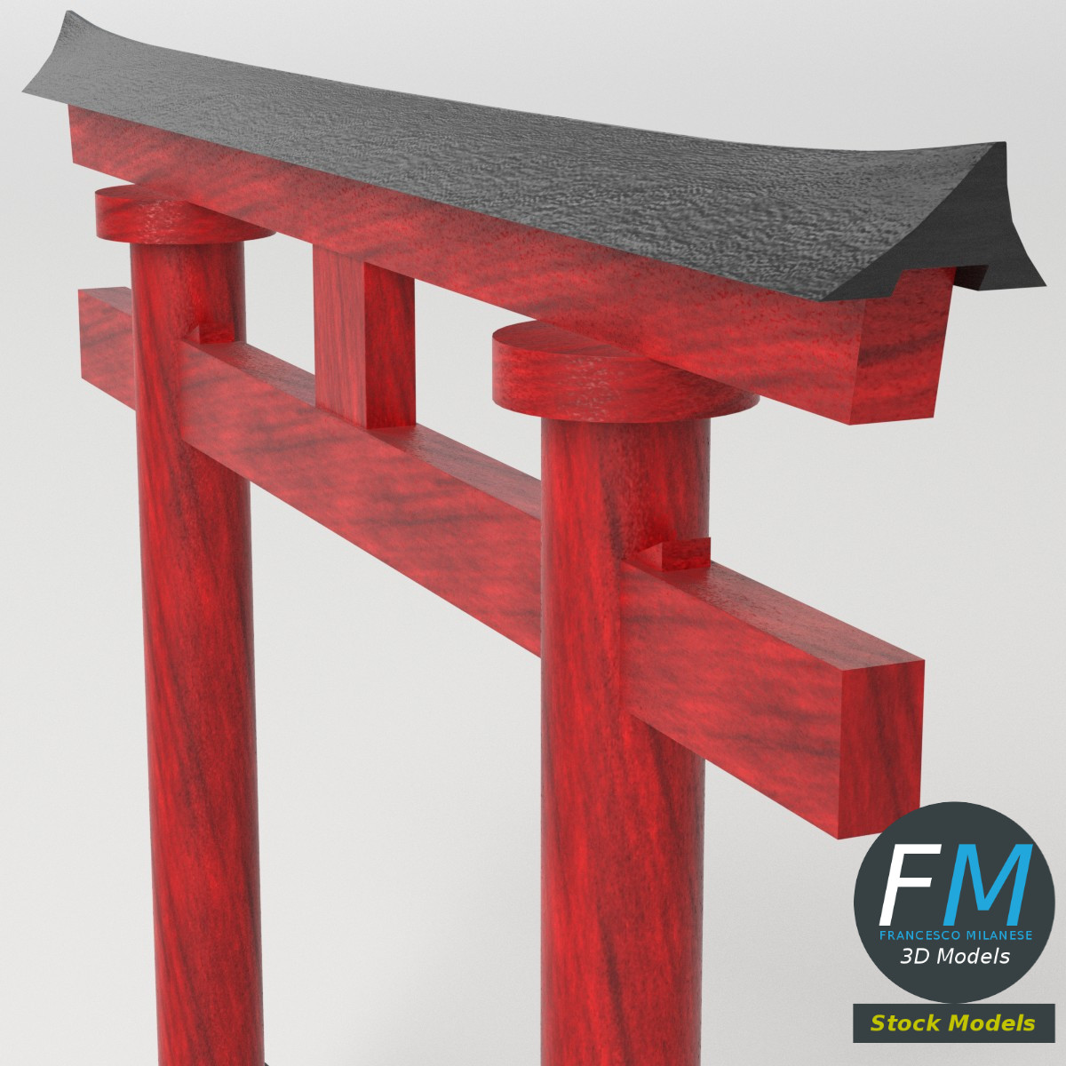 3D-Modell - Japanisches Torii-Tor - 05