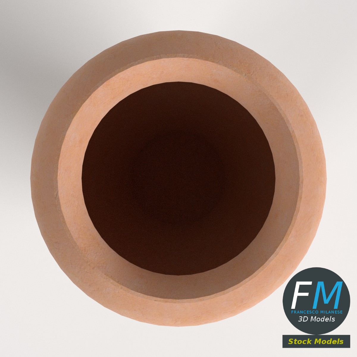3D-Modell - Krugvase auf Metallständer - 06