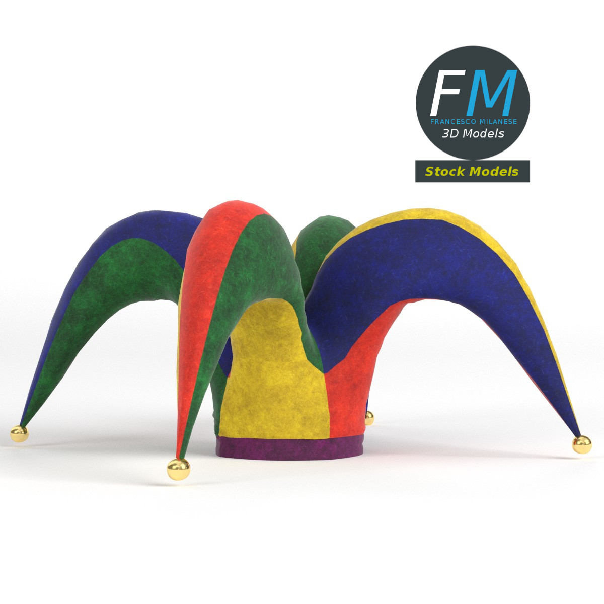 3D-Modell - Hofnarrenmütze - 03