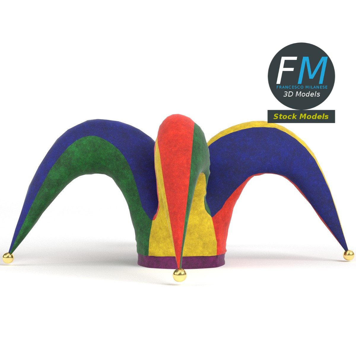3D-Modell - Hofnarrenmütze - 04