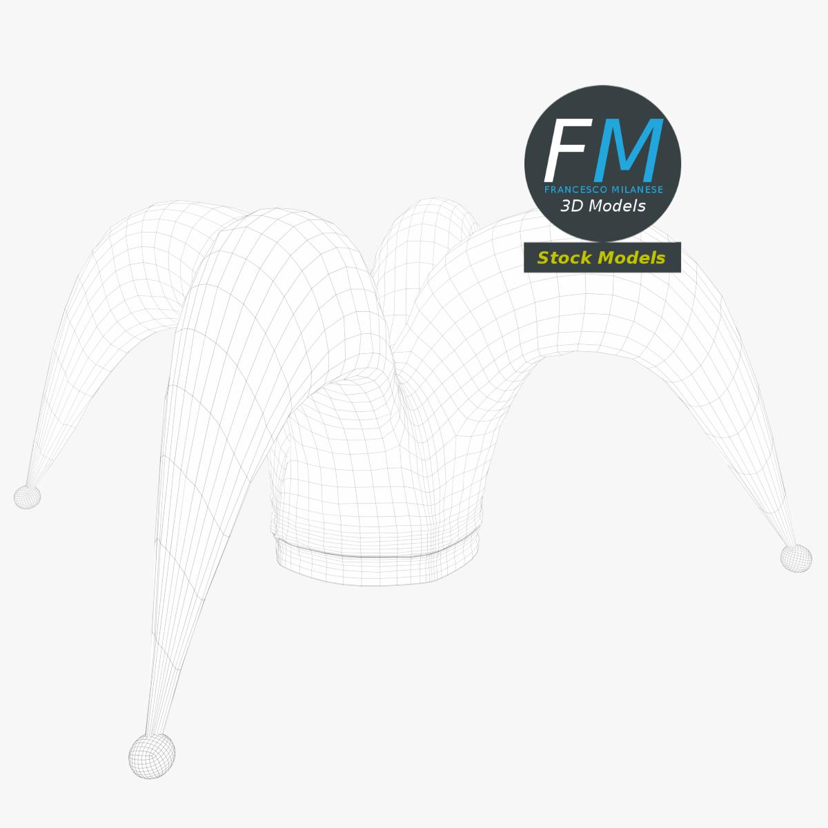 3D-Modell - Hofnarrenmütze - 07