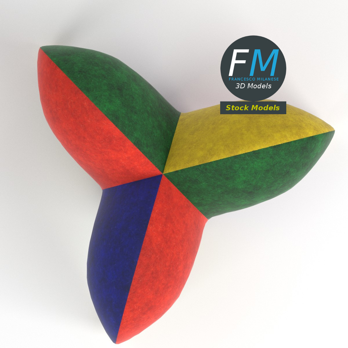 3D-Modell - Vierzipfelige Hofnarrenmütze - 06