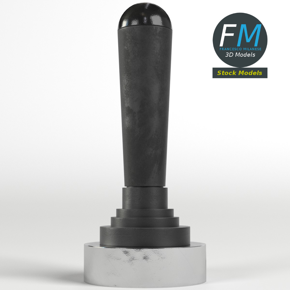 3D-Modell - Joystick-Ventilhebel - 03