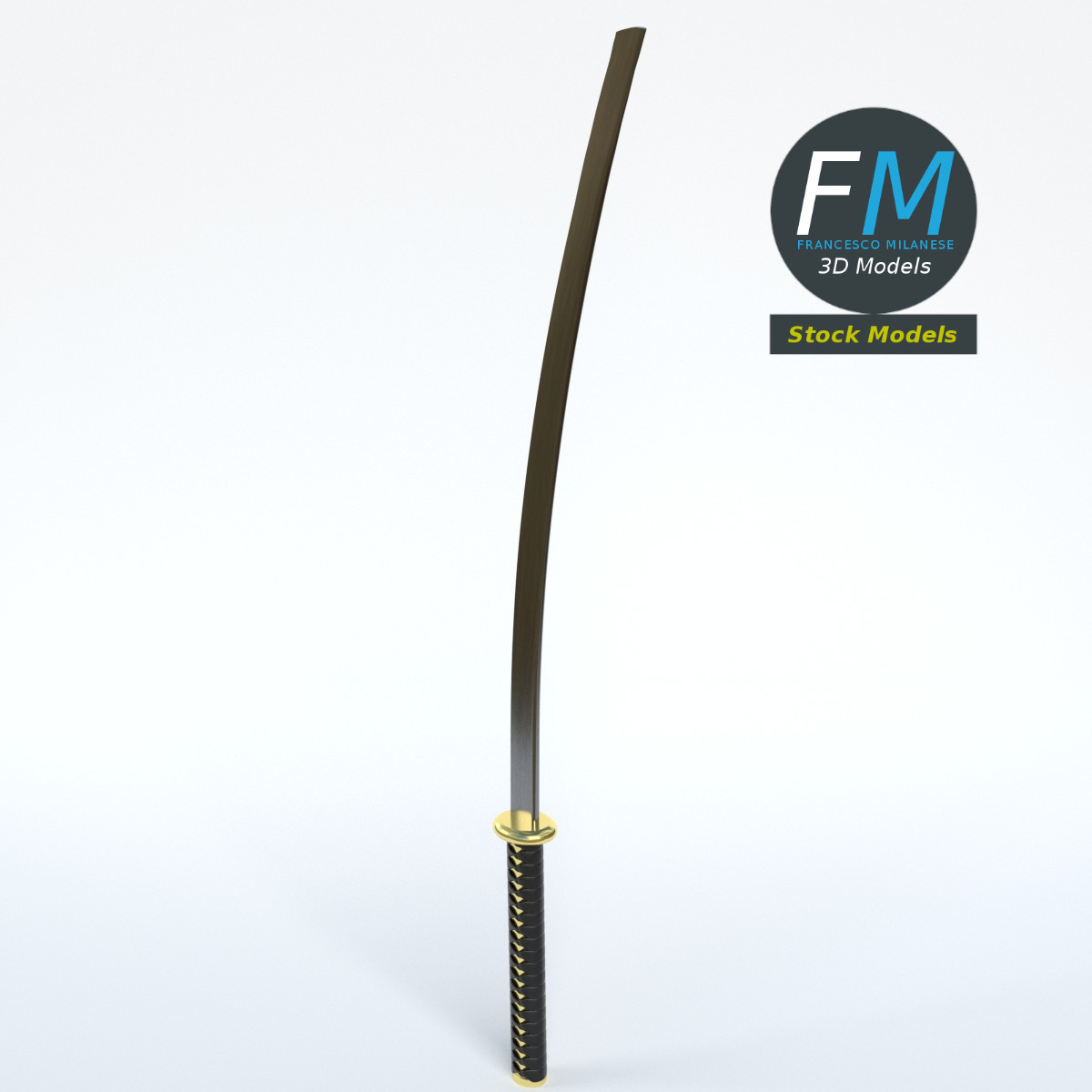 3D-Modell - Japanisches Katana-Schwert - 02