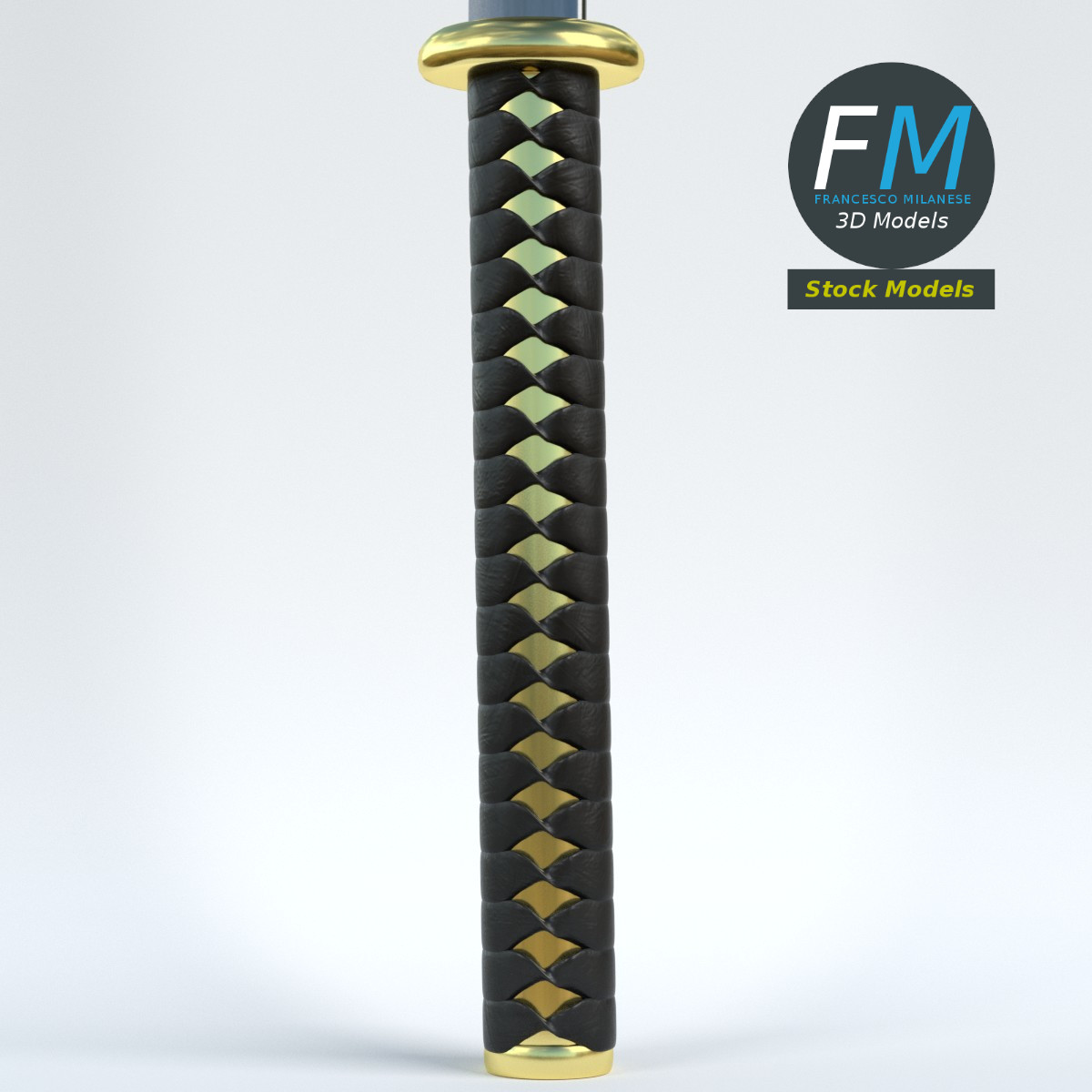 3D-Modell - Japanisches Katana-Schwert - 03