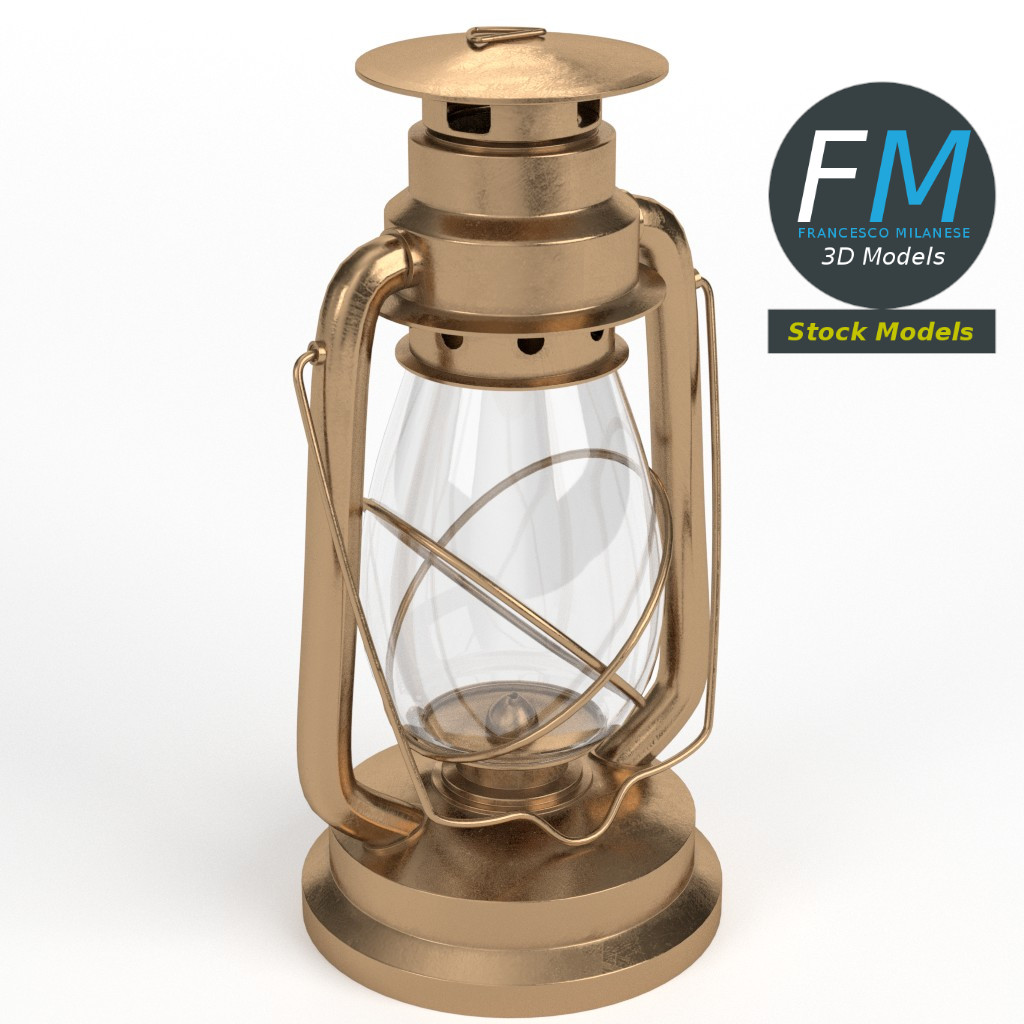 3D-Modell - Petroleumlampe - 01