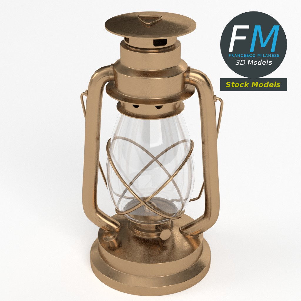 3D-Modell - Petroleumlampe - 02