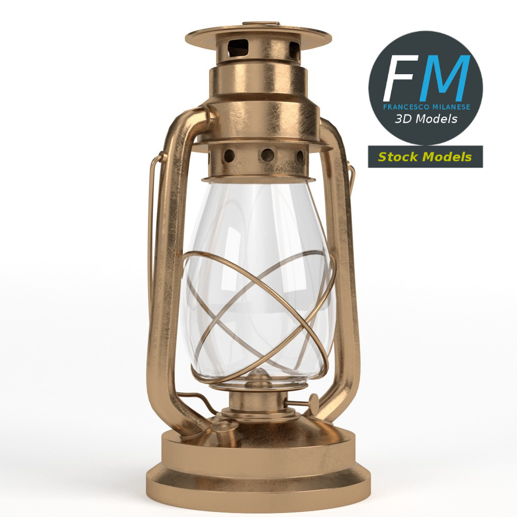3D-Modell - Petroleumlampe - 03