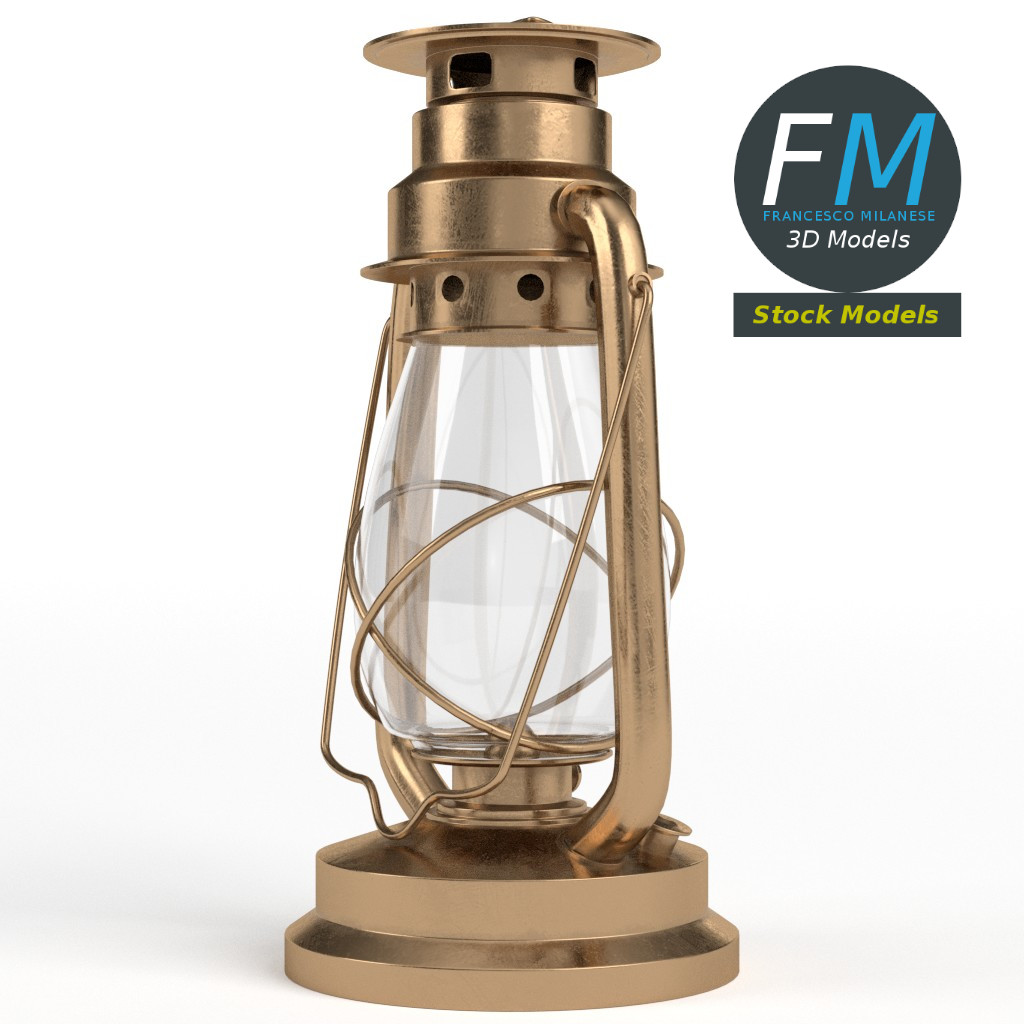 3D-Modell - Petroleumlampe - 04