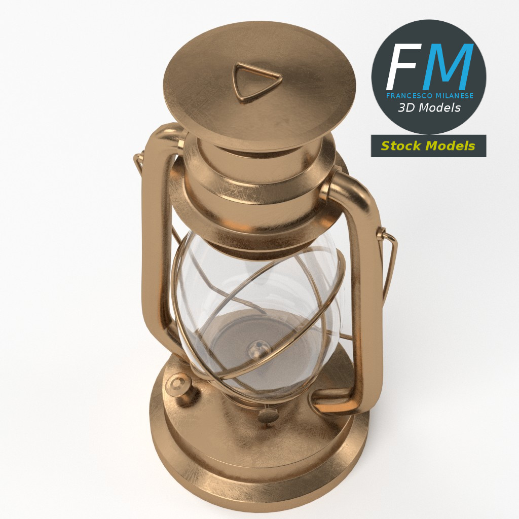 3D-Modell - Petroleumlampe - 05
