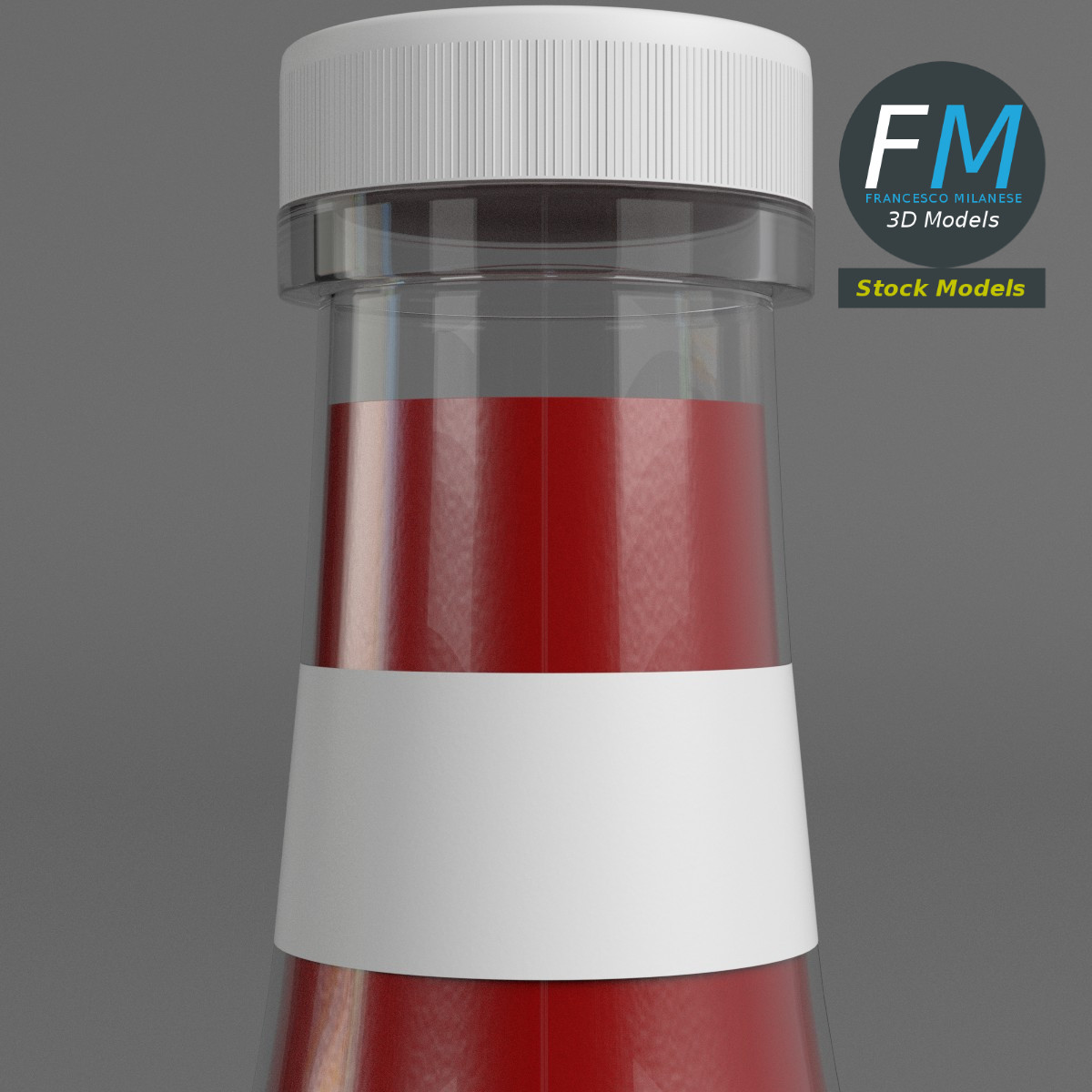 3D-Modell - Ketchupflasche - 03
