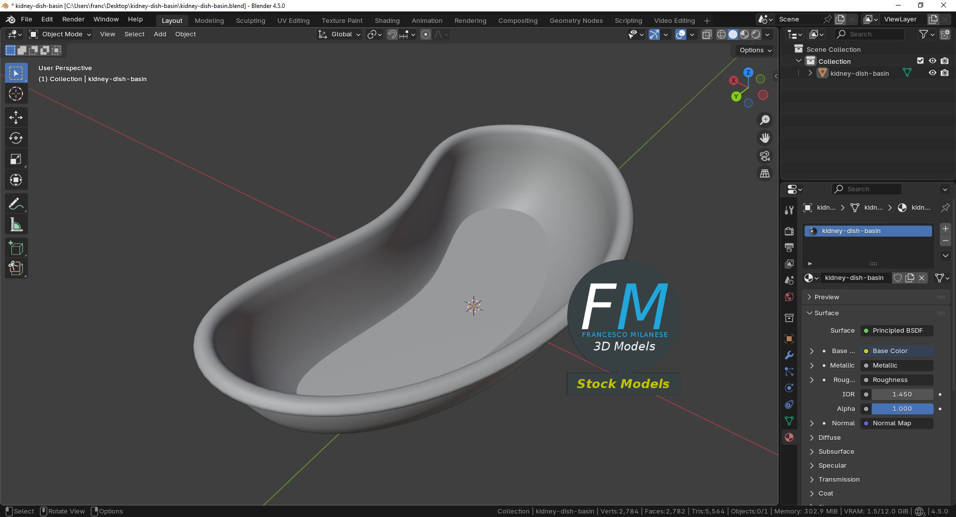 3D-Modell - Nierenschale Medizinisch - 09