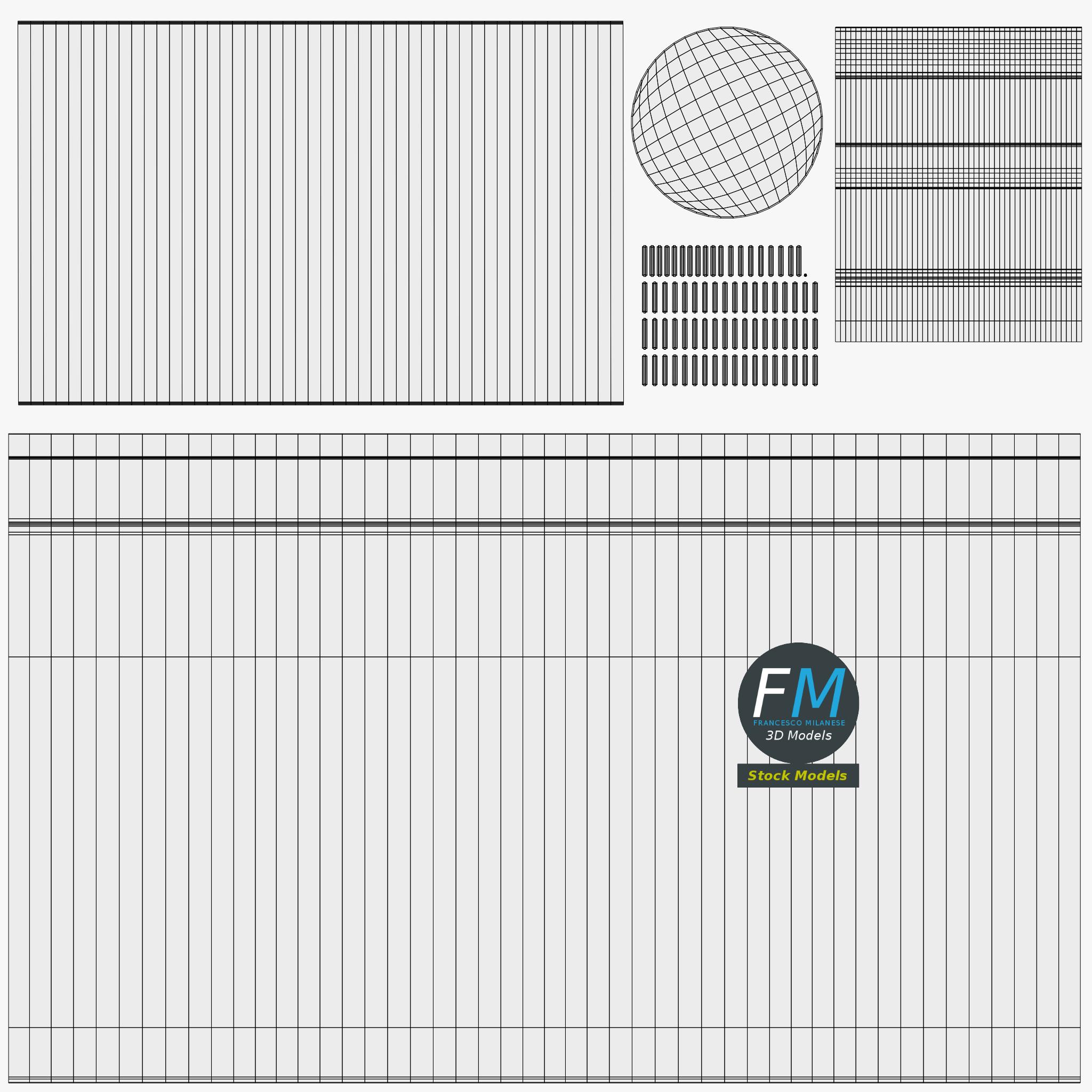3D-Modell - Set von Küchen-Mehrzweckflaschen - 12