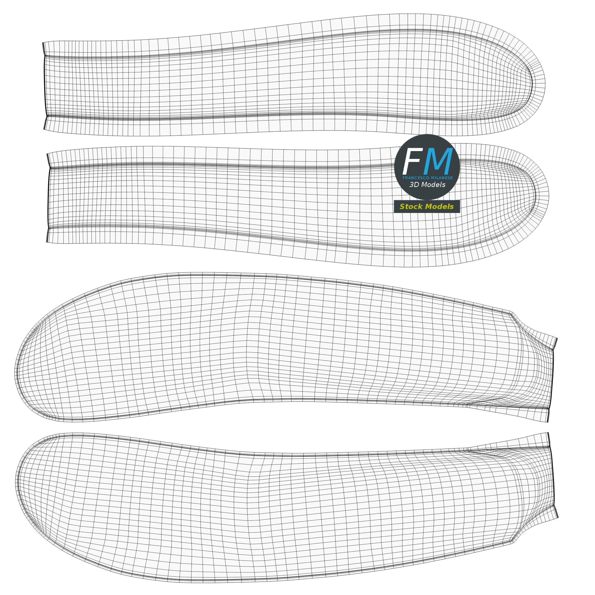 3D-Modell - Küchenmesser-Set - 11