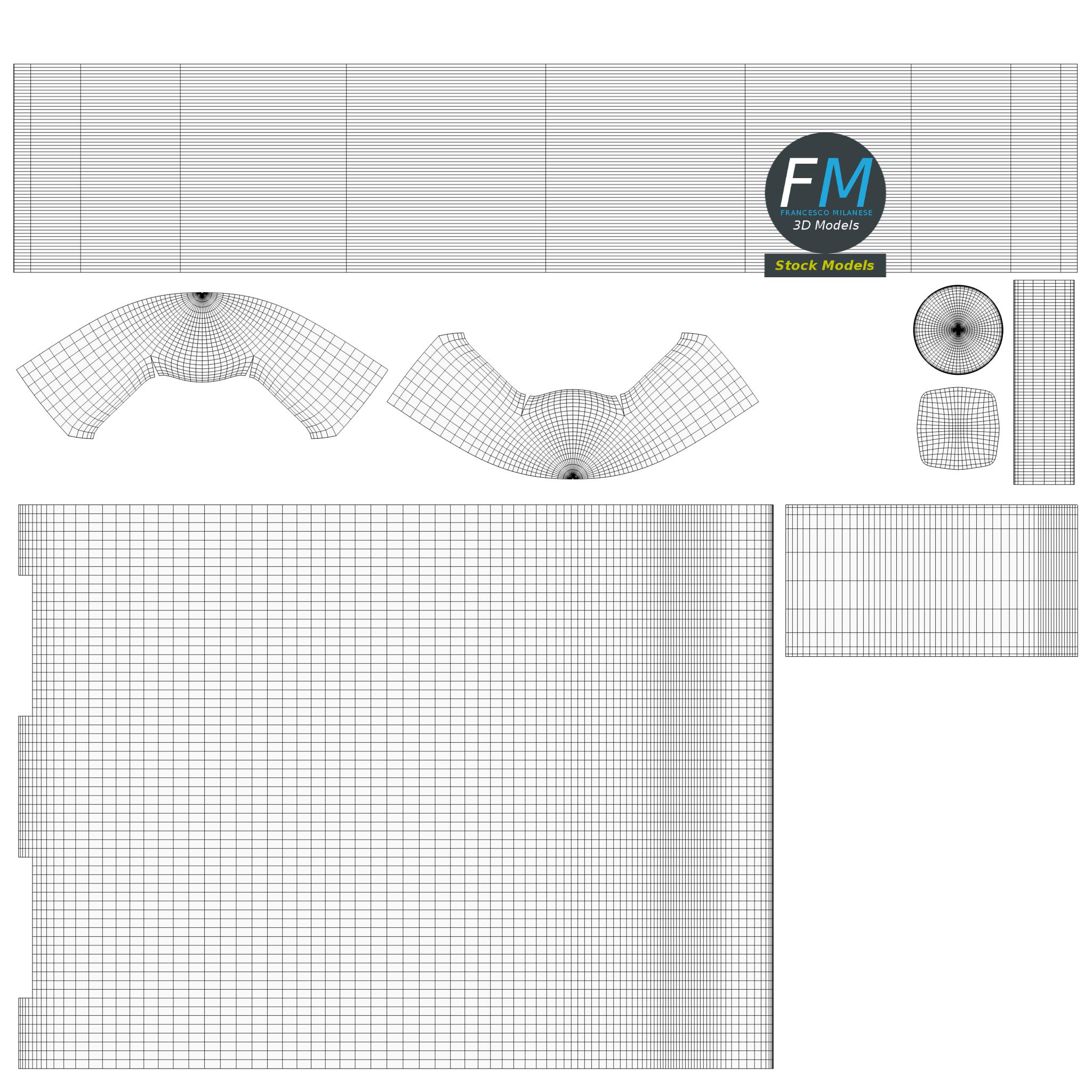 3D-Modell - Küchenmesser-Set - 12
