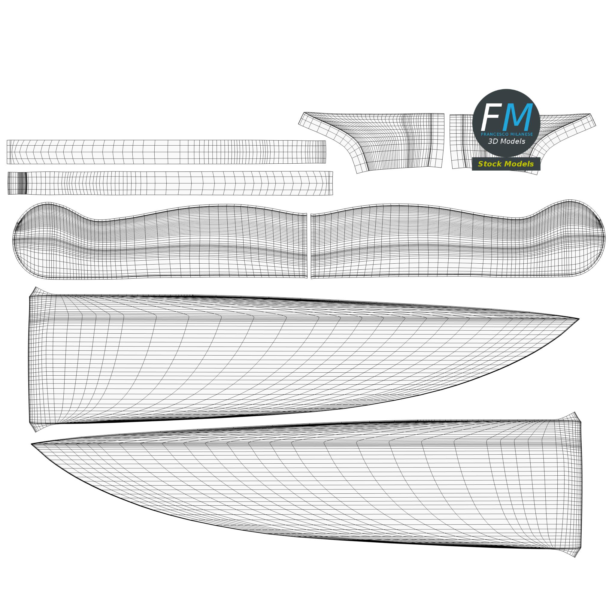 3D-Modell - Küchenmesser-Set - 15