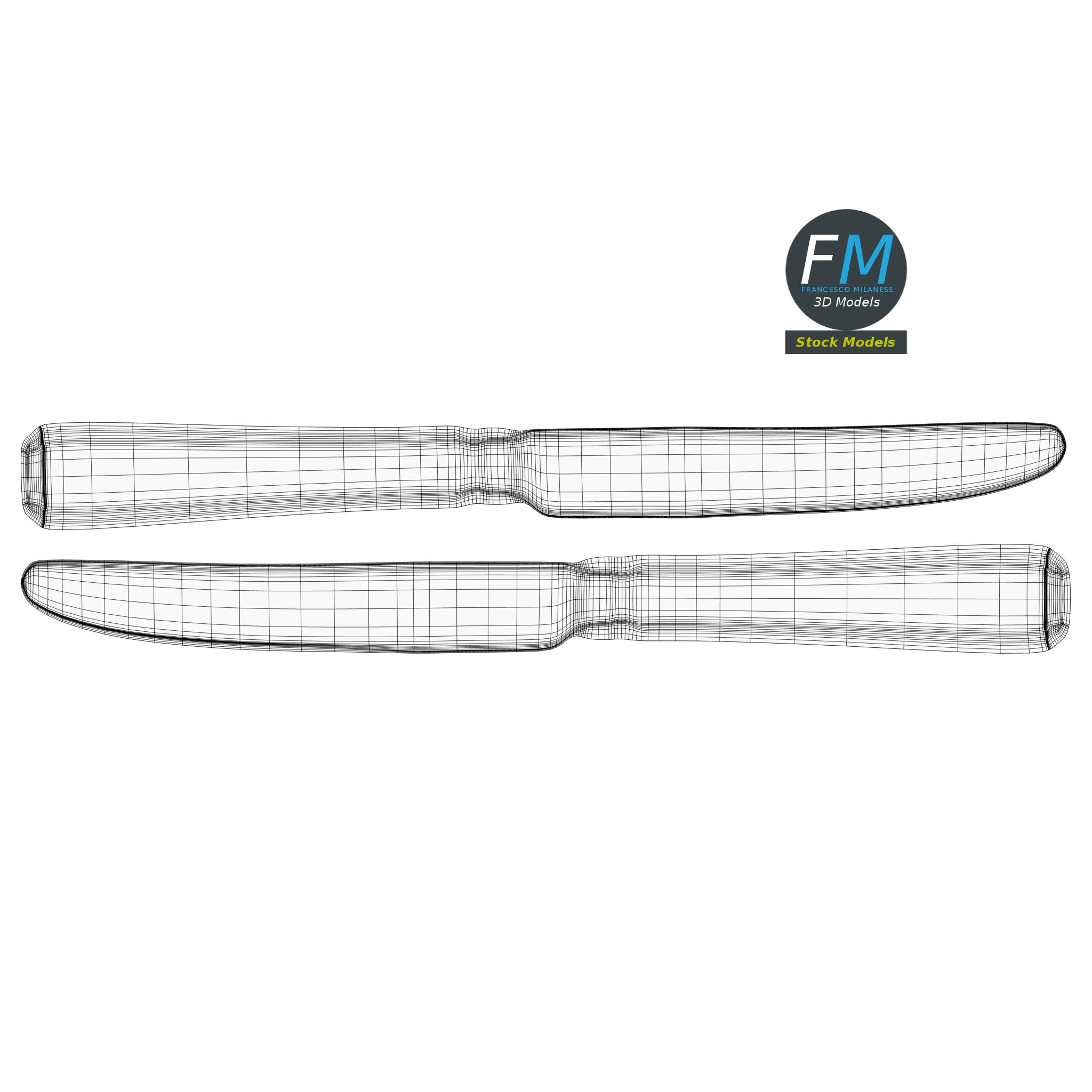 3D-Modell - Küchenmesser-Set - 17