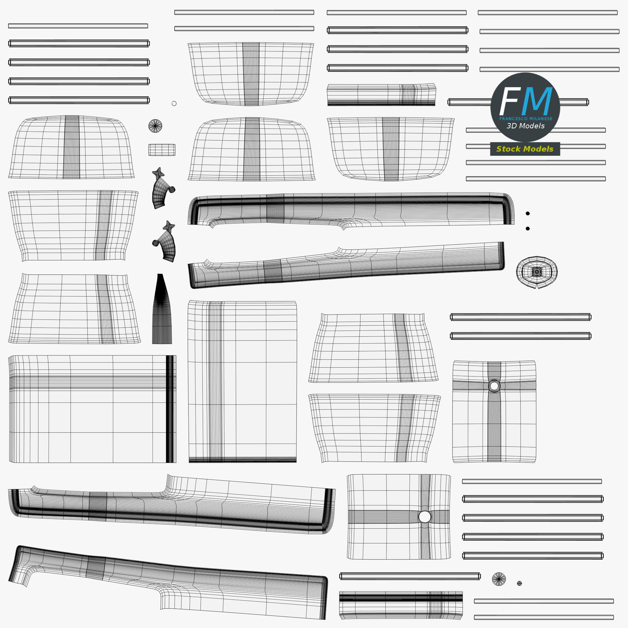 3D-Modell - Küchenspüle mit Abtropffläche - 11 3D-Modell - Küchenspüle mit Abtropffläche - 11
