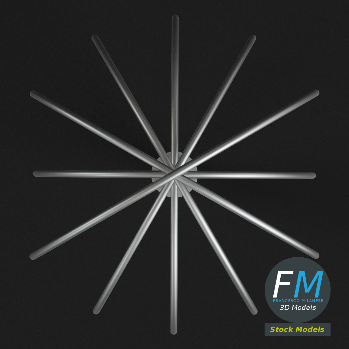 3D-Modell - Küchenschneebesen - 06