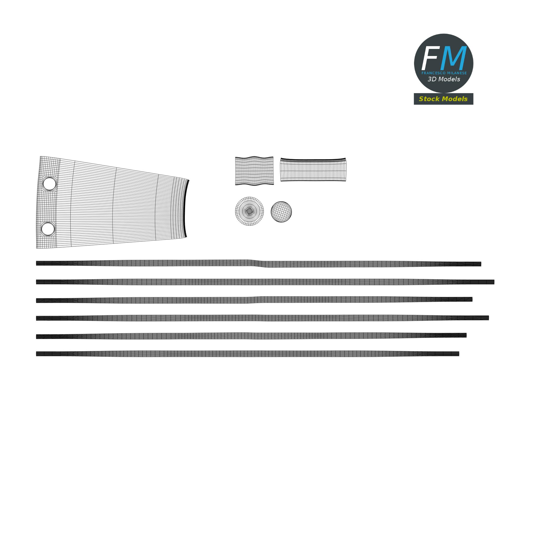 3D-Modell - Küchenschneebesen mit Schwarzem Griff - 11 3D-Modell - Küchenschneebesen mit Schwarzem Griff - 11
