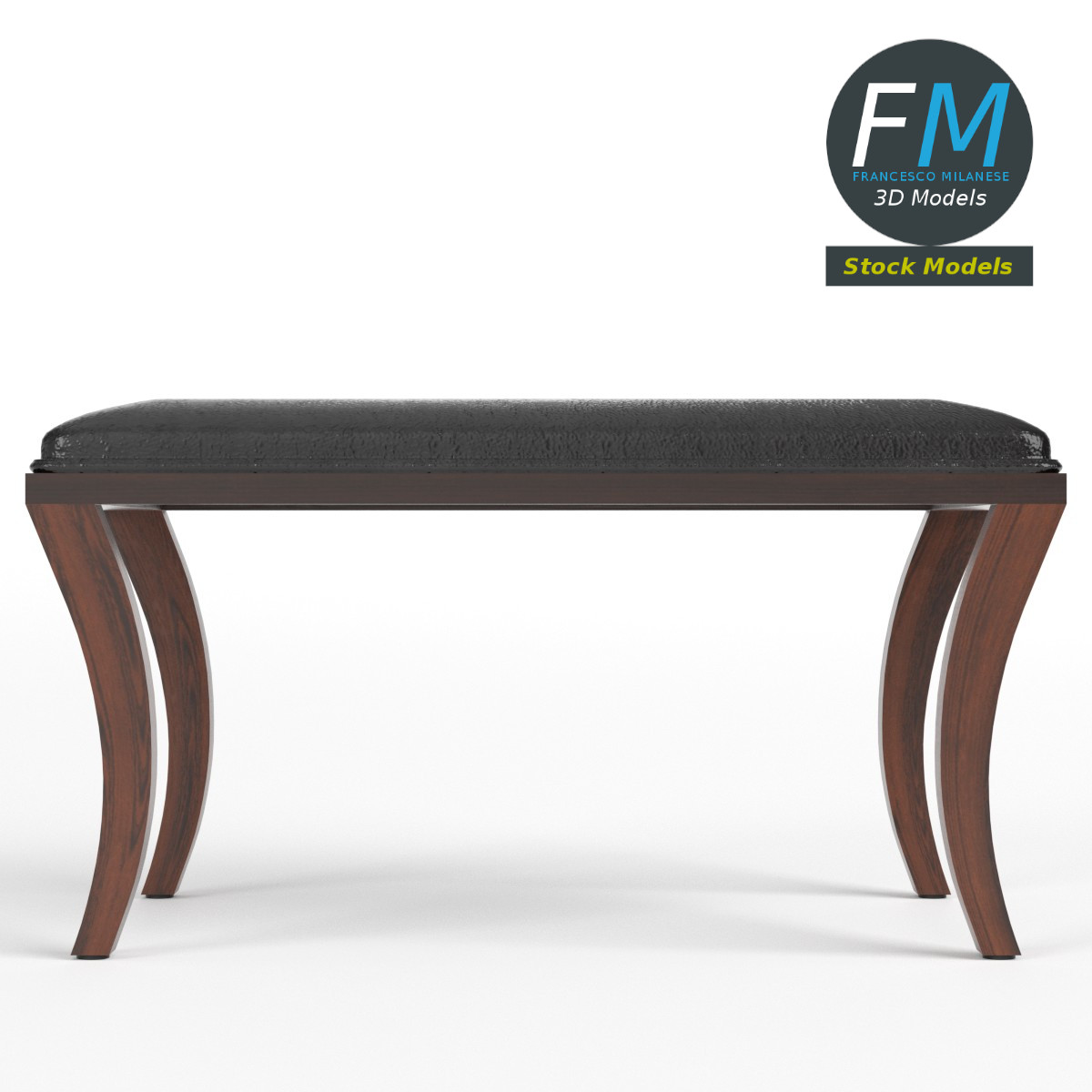 3D-Modell - Klismos-Bank - 03