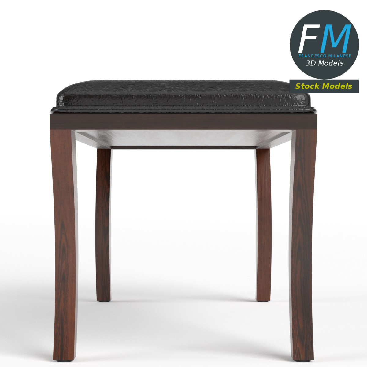 3D-Modell - Klismos-Bank - 04