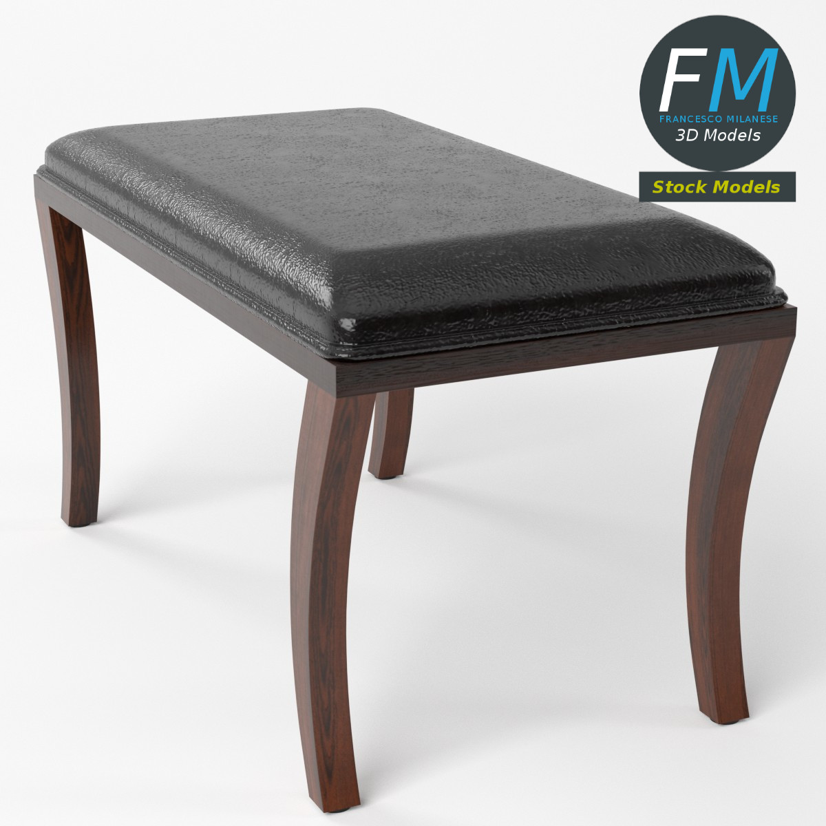 3D-Modell - Klismos-Bank - 05