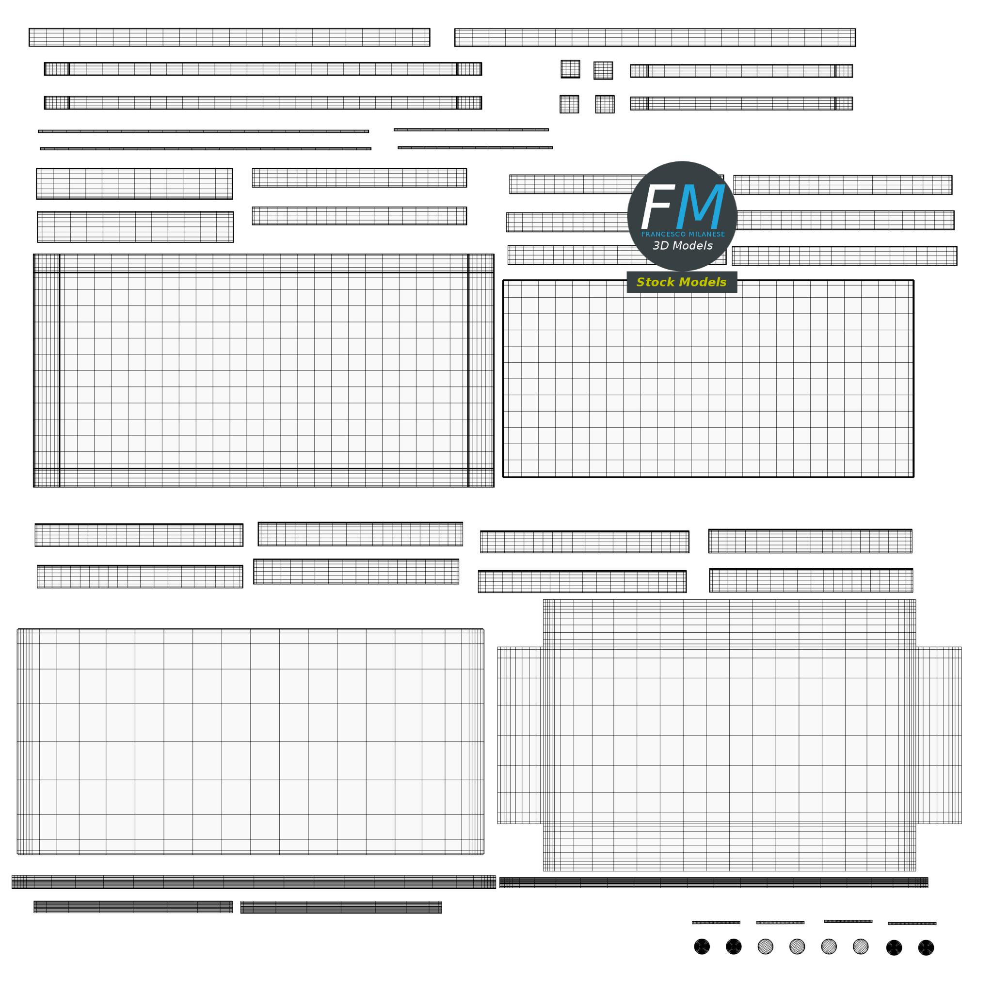3D-Modell - Klismos-Bank - 11 3D-Modell - Klismos-Bank - 11