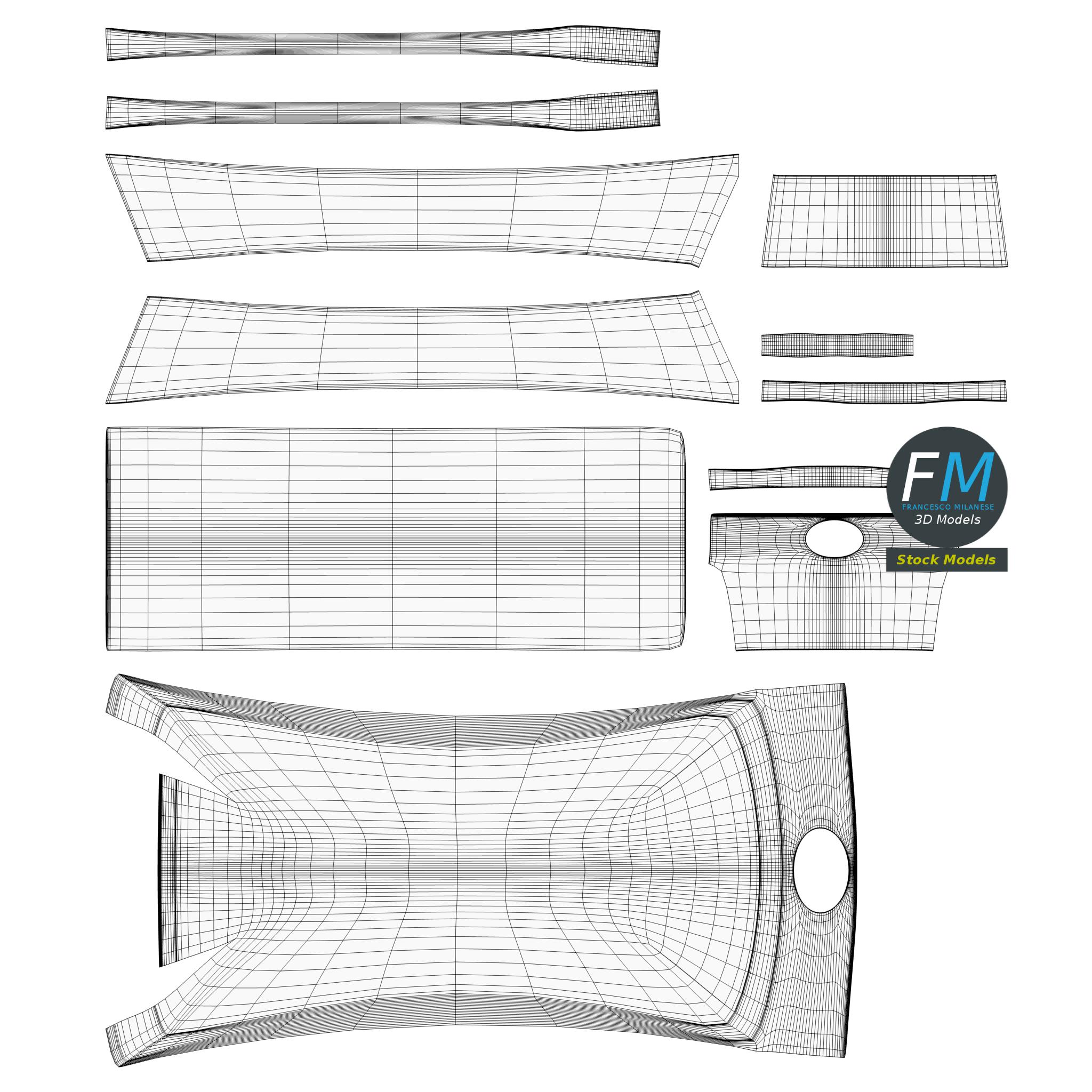 3D-Modell - Hölzerner Backtrog - 11 3D-Modell - Hölzerner Backtrog - 11