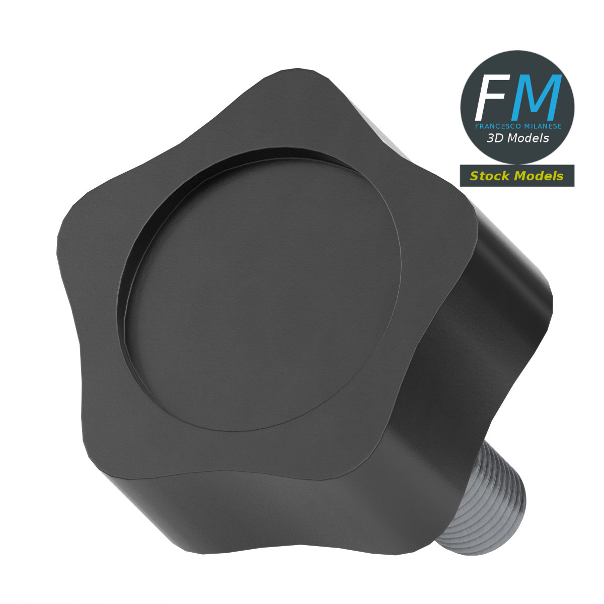 3D-Modell - Gewinde-Bedienknopf - 04