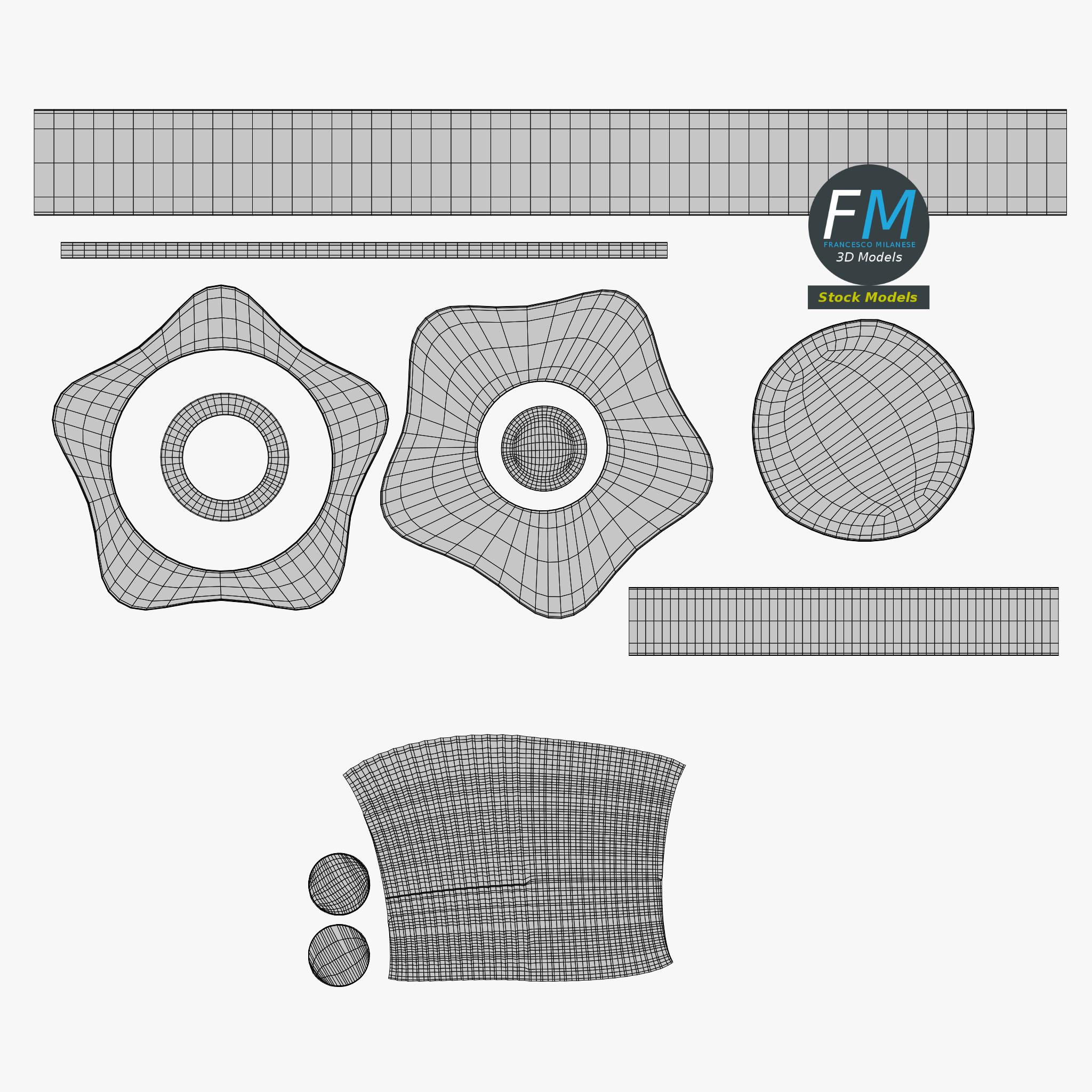 3D-Modell - Gewinde-Bedienknopf - 11 3D-Modell - Gewinde-Bedienknopf - 11