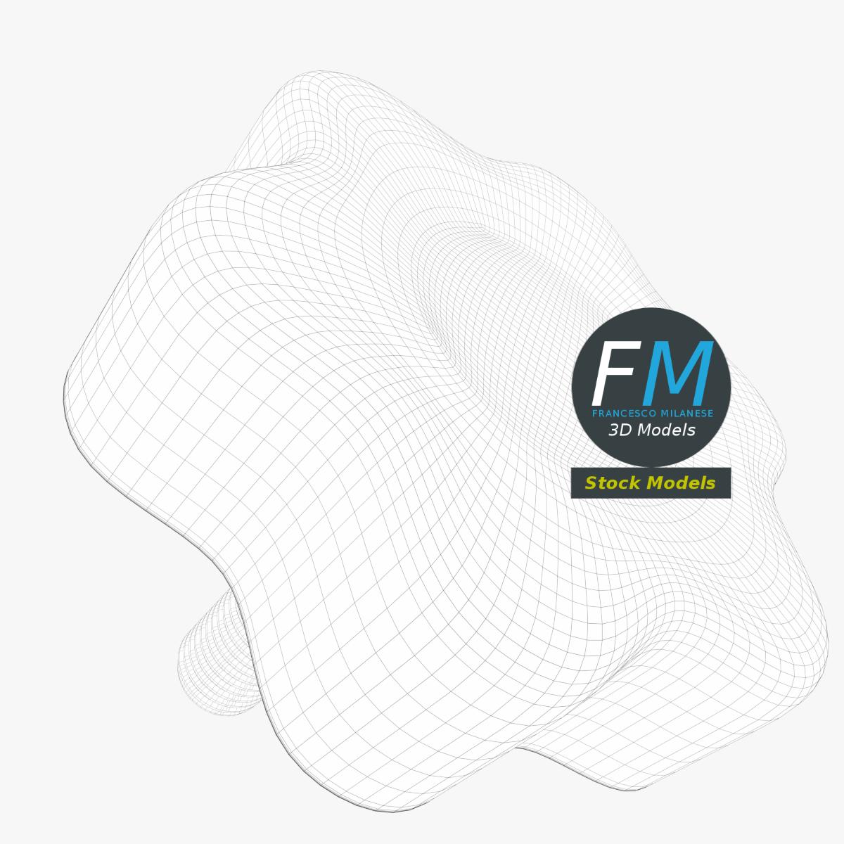 3D-Modell - Sterngriff mit Gewindebolzen - 08