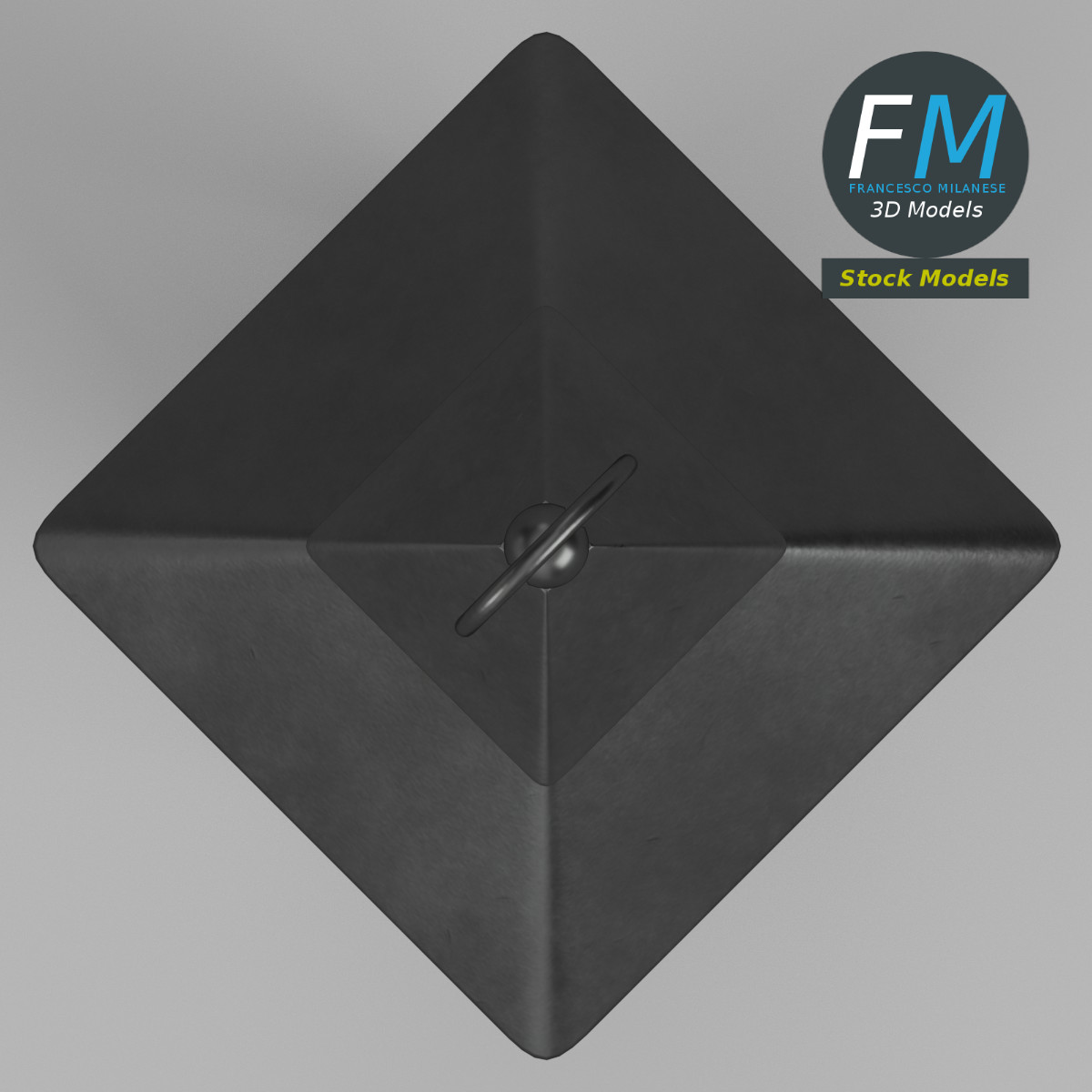 3D-Modell - Laterne mit Kerze - 06