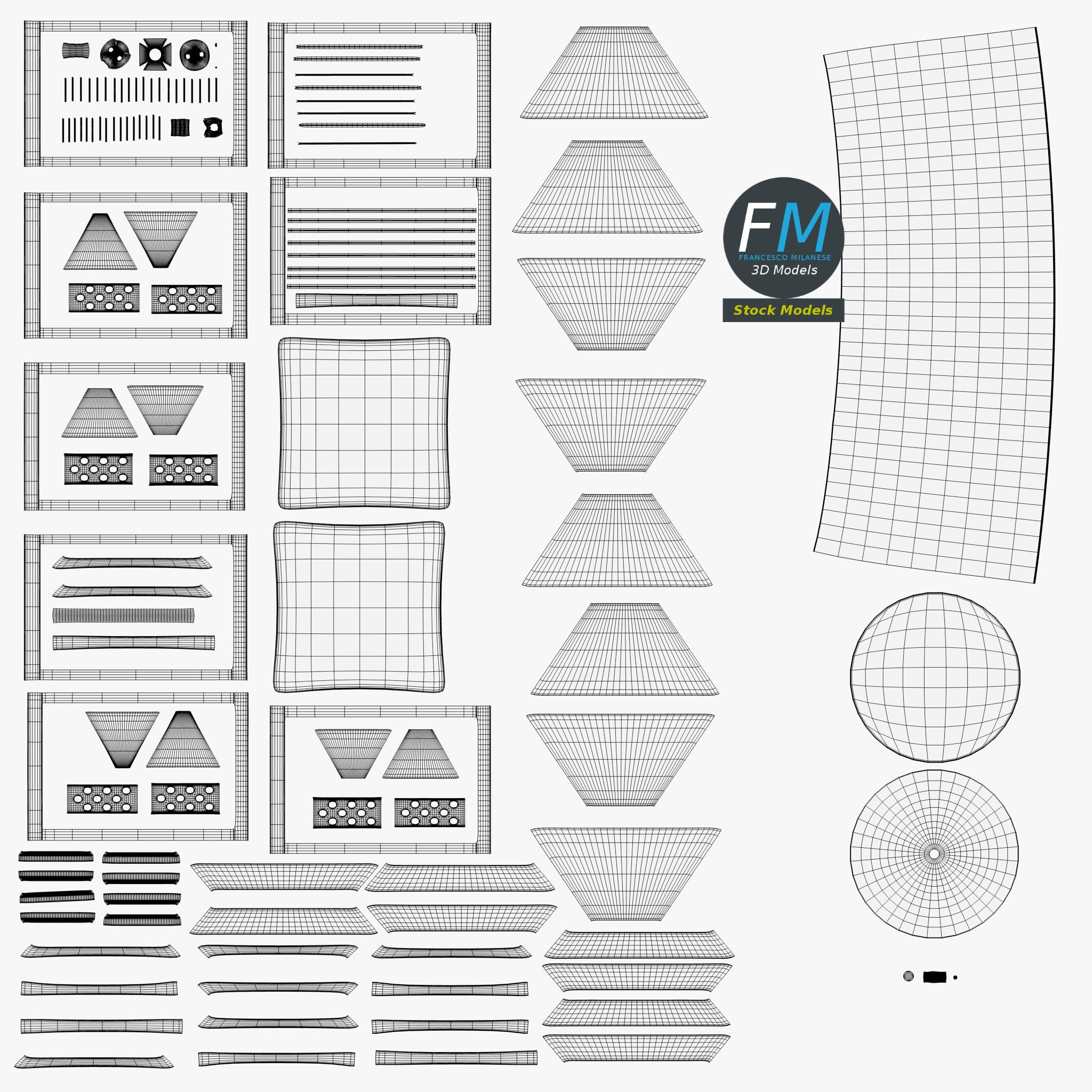 3D-Modell - Laterne mit Kerze - 11