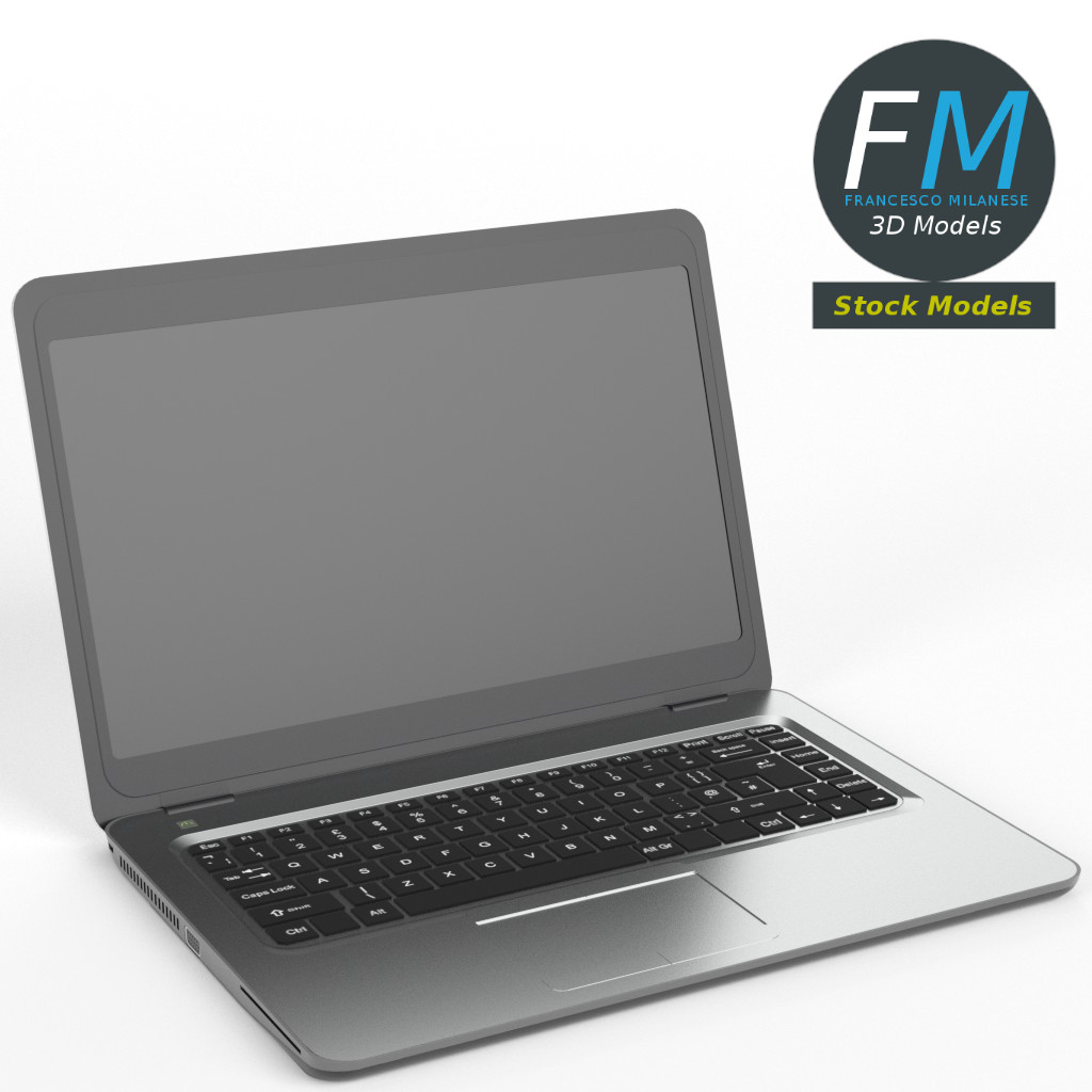 3D-Modell - Laptop-Computer - 01