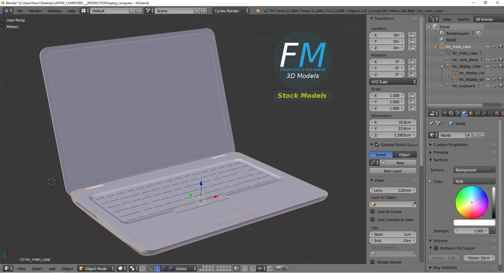 3D-Modell - Laptop-Computer - 09